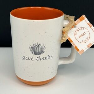 Market Finds - ‘Give Thanks’ ceramic mug. NWT. Firm!